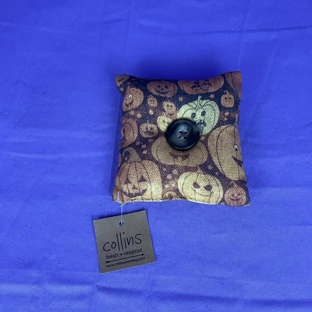 Collins Vintage Style Halloween Pumpkin Mini Accent Pillow